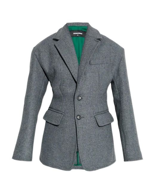 DSquared² Blue Relaxed Double Jacket