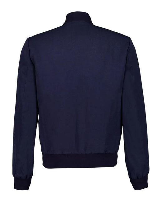 Boglioli Blue Zip-Up Jacket for men