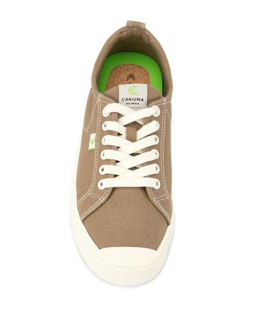 CARIUMA Green Oca Low-Top Canvas Sneakers for men