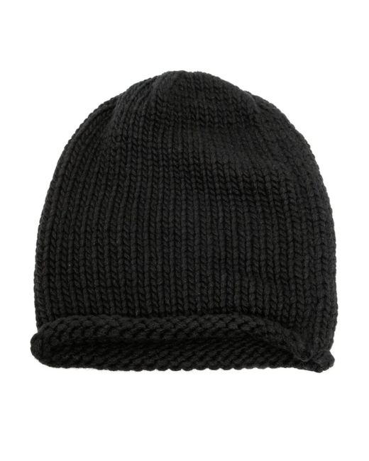 Inverni Hats Black Beanie Mit Gerolltem Saum