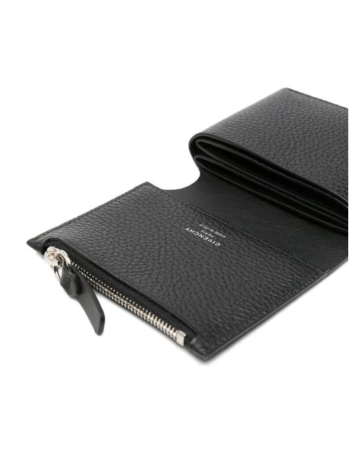 Givenchy Black Logo-Print Wallet for men