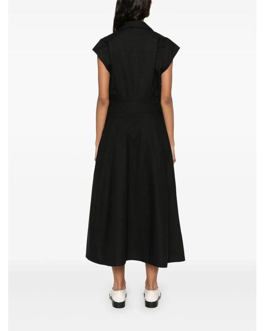 A.P.C. Black Athéna Midi Dress