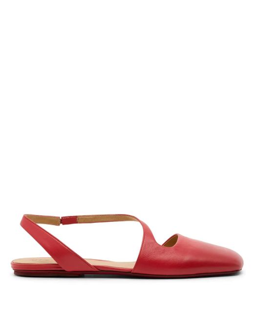 Bailarinas con tiras cruzadas Marsèll de color Red