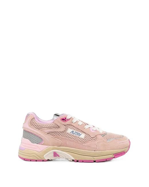Autry Pink Hyperway Sneakers
