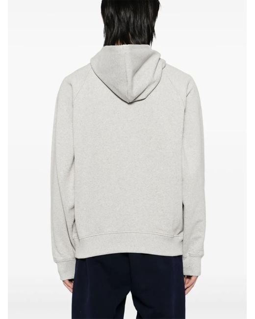 Bally White Graphic-Print Hoodie for men