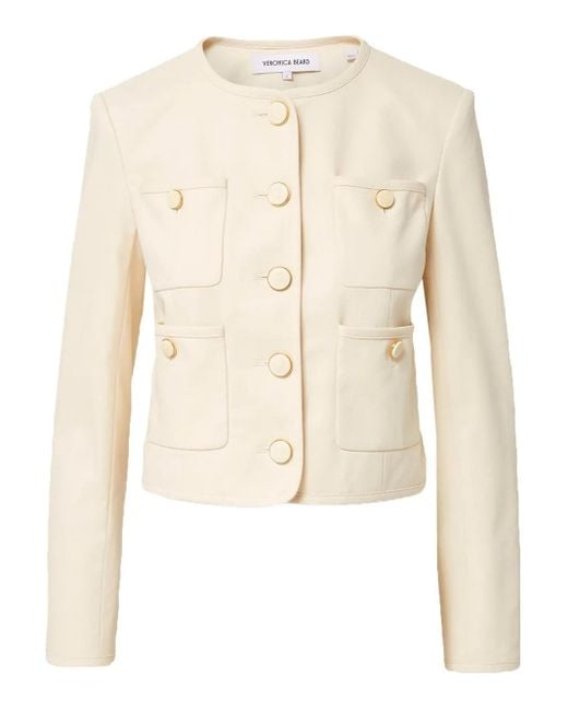 Chaqueta Cirtane con botones Veronica Beard de color Natural