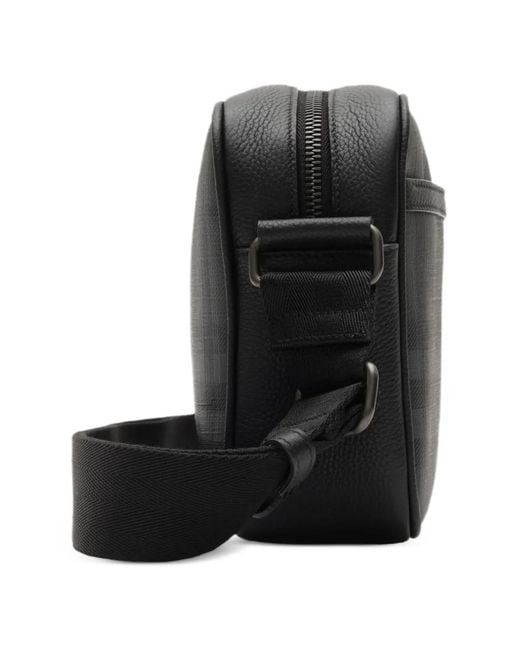 Burberry Black Check Crossbody Bag for men