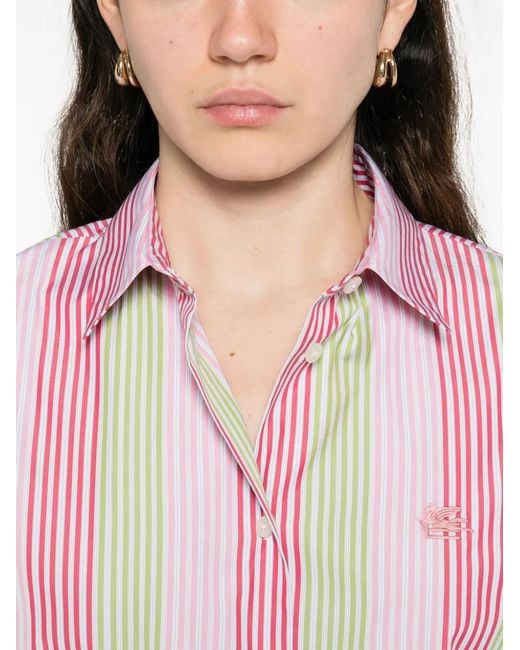 Etro Pink Cotton Shirt
