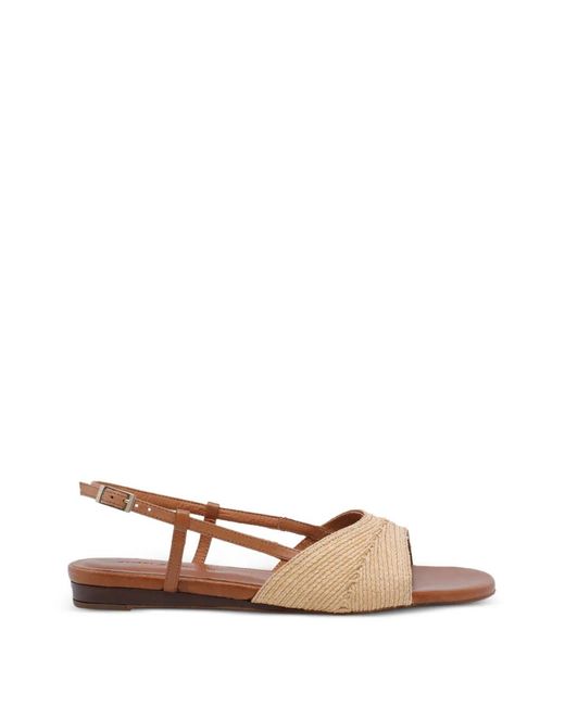 Angel Alarcon White Woven-Strap Buckle-Fastening Sandals