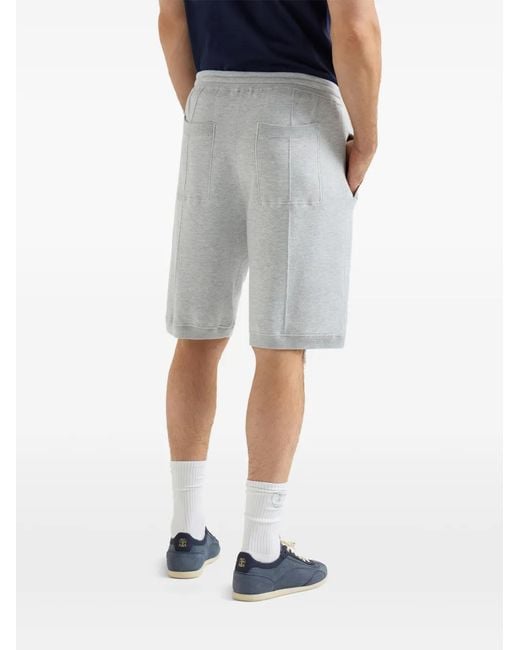BRUNELLO CUCINELLI グレーショートパンツ Brunello Cucinelli メンズ グレー ショートパンツ 【公式通販】