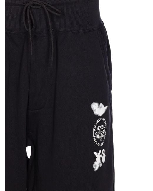 Y-3 Broek Met Logo En Cuffs in het Blue