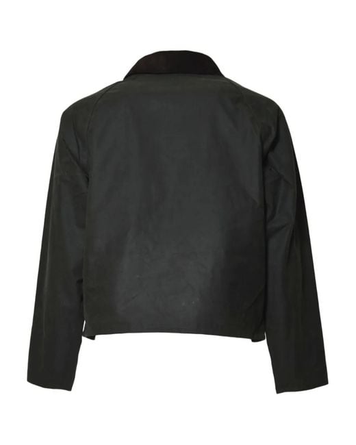 Barbour Black Corduroy-collar Jacket for men