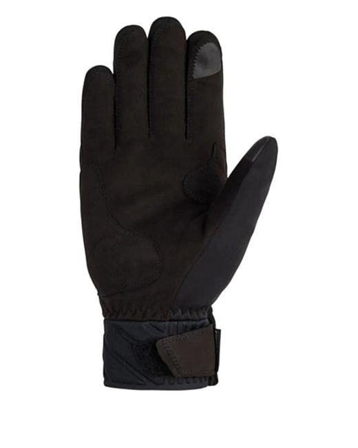 Ziener Black Logo-Print Gloves
