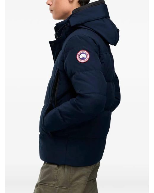 Canada Goose Blue Wyndham Hooded Quilted Jacket for men