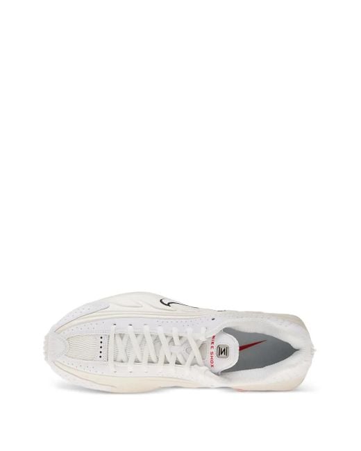Nike White Shox R4 Sneakers