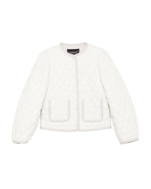 Fabiana Filippi White Steppjacke Mit Taschen