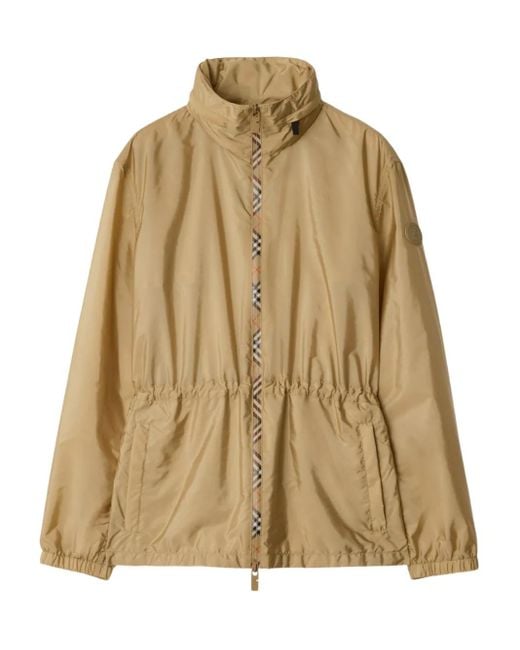 Parka À Patch Logo Burberry en coloris Natural