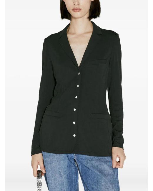 Camisa con cuello en V Rabanne de color Black