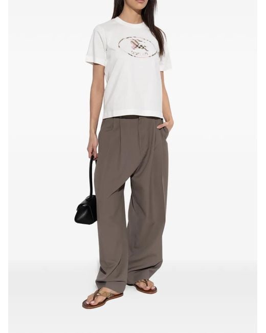 Burberry Brown Check Pavilion Sandals