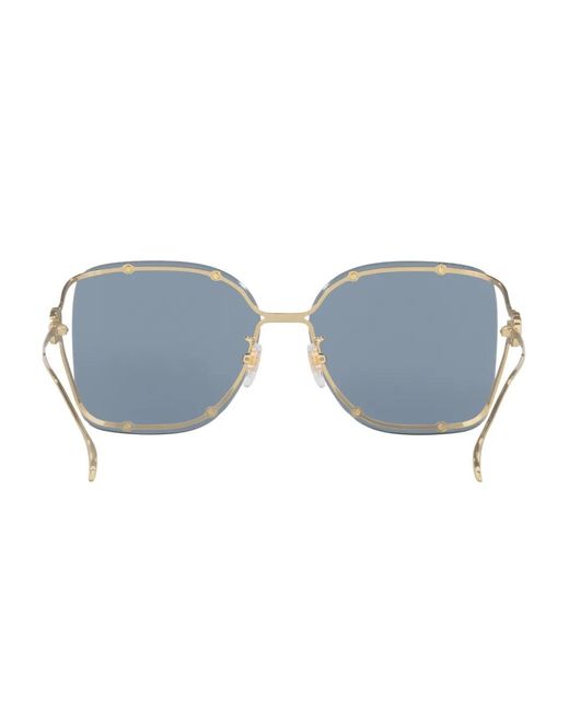 Gucci Blue Square-Frame Sunglasses