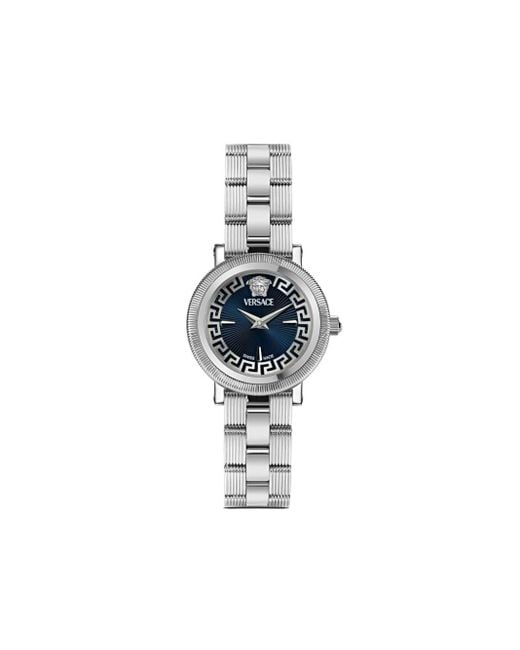 Versace Greca Flourish Petite Horloge 28 Mm in het Blue