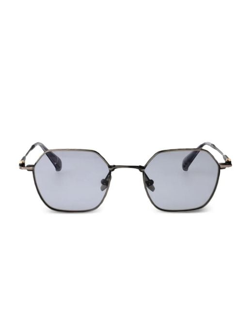 メンズ Yohji Yamamoto スクエアフレーム サングラス Black