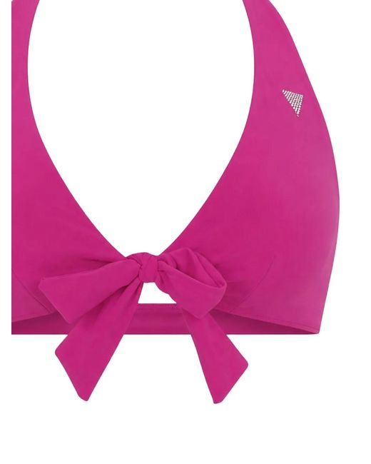 Guess Pink Bikini À Dos-Nu Et Détail De Nœud