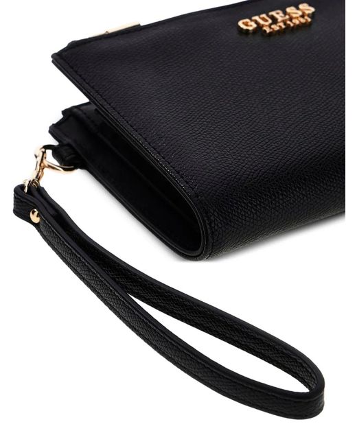 Guess Black Amorette Double-Zip Wallet