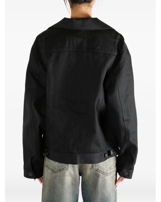 Balenciaga Black Button-Fastening Denim Jacket