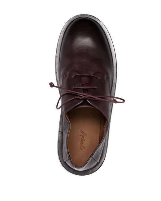 Chaussures oxford en cuir à lacets Marsèll pour homme en coloris Brown