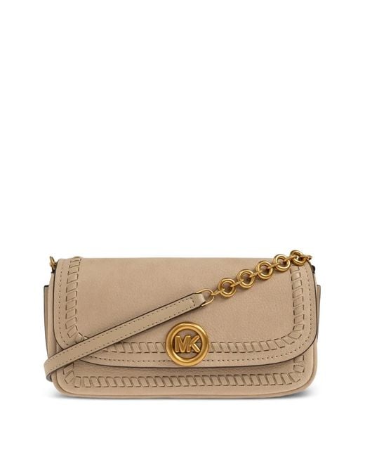 MICHAEL Michael Kors Natural Mini Nolita Leather Leather Shoulder Bag