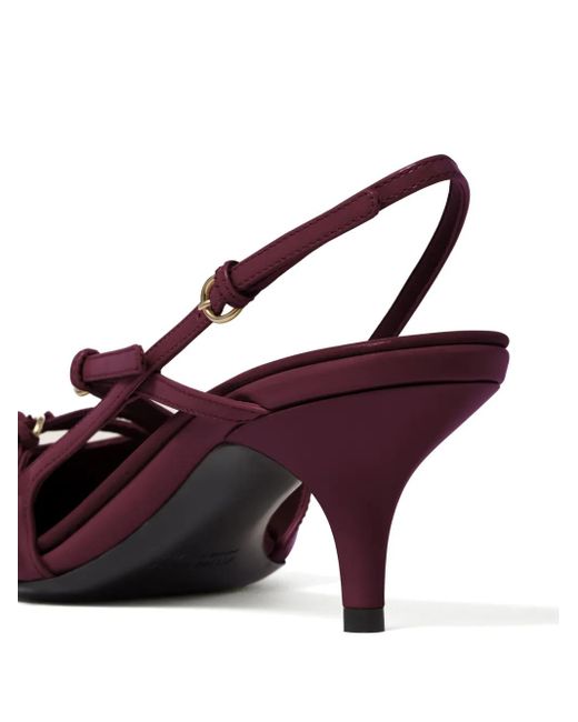 Miu Miu Purple Patent Leather Slingback Pumps 55