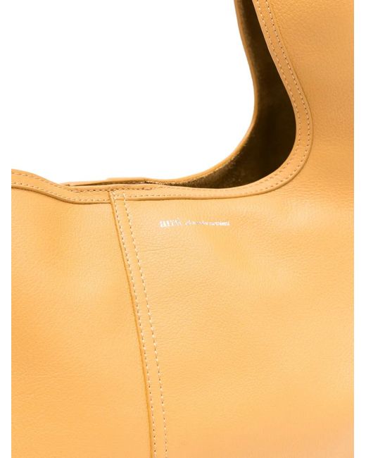 AMI Natural Supple Leather Etienne Shoulder Bag