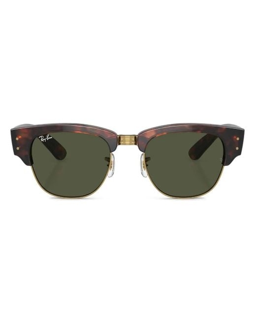 Ray-Ban Green Mega Clubmaster Square-Frame Sunglasses