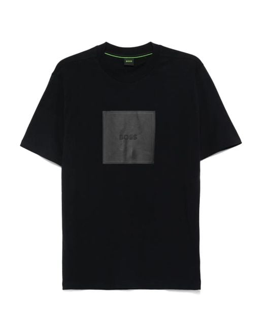 メンズ Boss ロゴ Tシャツ Black