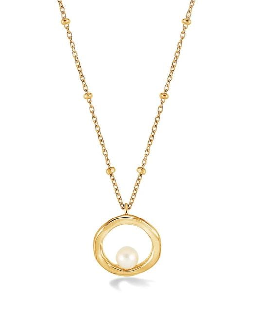 Dower & Hall Metallic Waterfall Pendant Necklace
