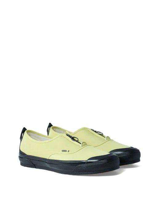 Vans Green Front-Zip Round-Toe Sneakers for men