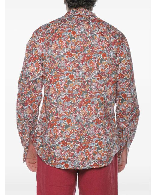 Mc2 Saint Barth Red Sikelia Cotton Shirt for men