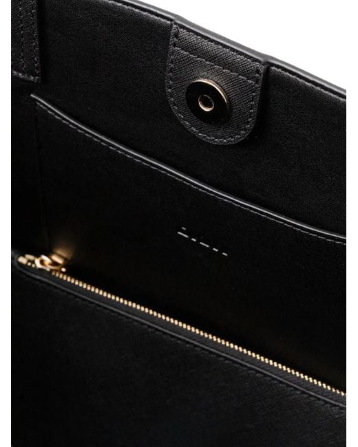 DKNY Black Logo-Plaque Tote Bag