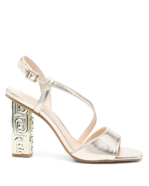 Liu Jo White Sandalen mit Logo-Prägung 90mm