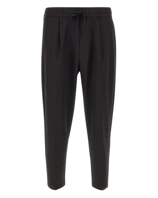Pantaloni Plissé Con Coulisse di Boss in Black da Uomo