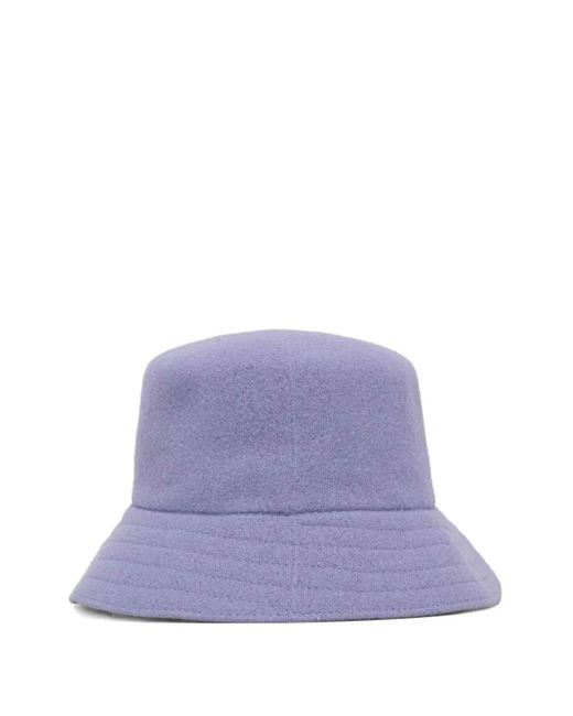 Kangol Purple Logo-Patch Bucket Hat