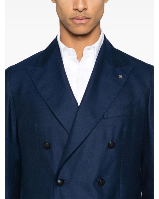 Tagliatore Blue Montecarlo Double-Breasted Jacket for men
