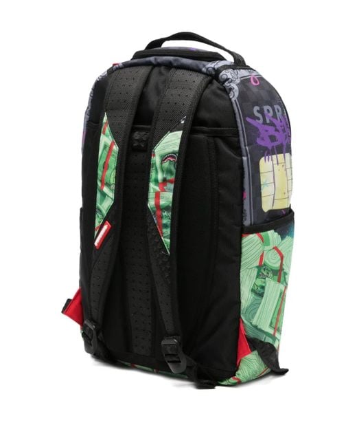 Sprayground Green Abearican Express Dlxr Backpack for men