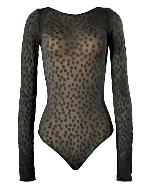 Wolford Black Dots String Body