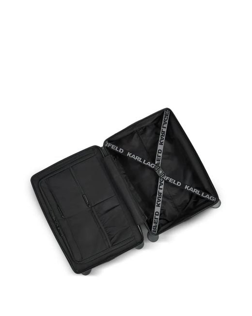 Karl Lagerfeld Black Rue St-Guillaume Trolley Case for men