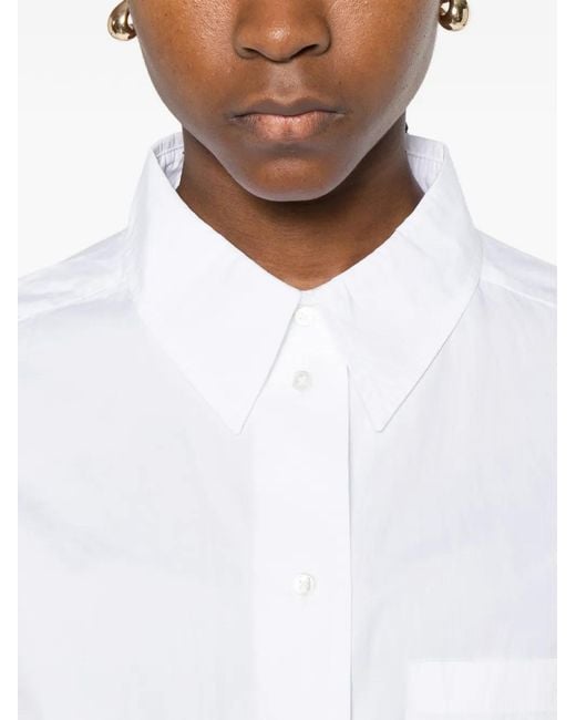 Marc O' Polo White Chemise À Manches Longues