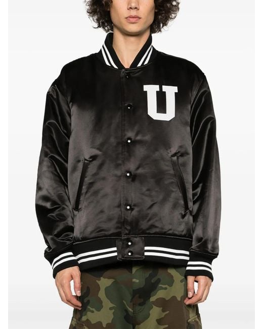 Undercover Black Cotton Bomber Jacket for men
