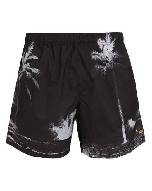 Osklen Black Aquaone Paradise Swim Shorts for men