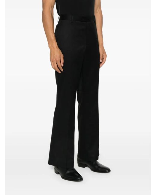 TONYWACK Black Wool Trousers for men